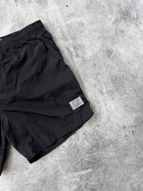 CP company black nylon chrome swim shorts