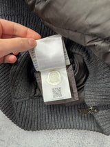 Moncler grey tricot cardigan