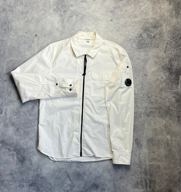 CP company white overshirt