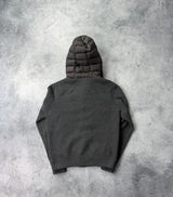 Moncler grey tricot cardigan