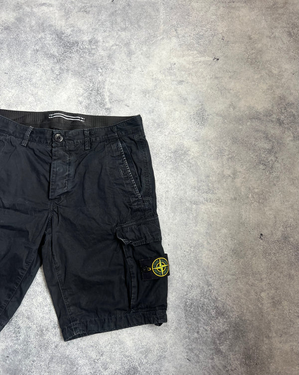 Stone island 2015 black cargo shorts