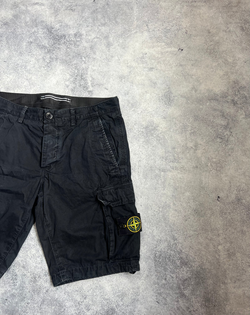 Stone island 2015 black cargo shorts