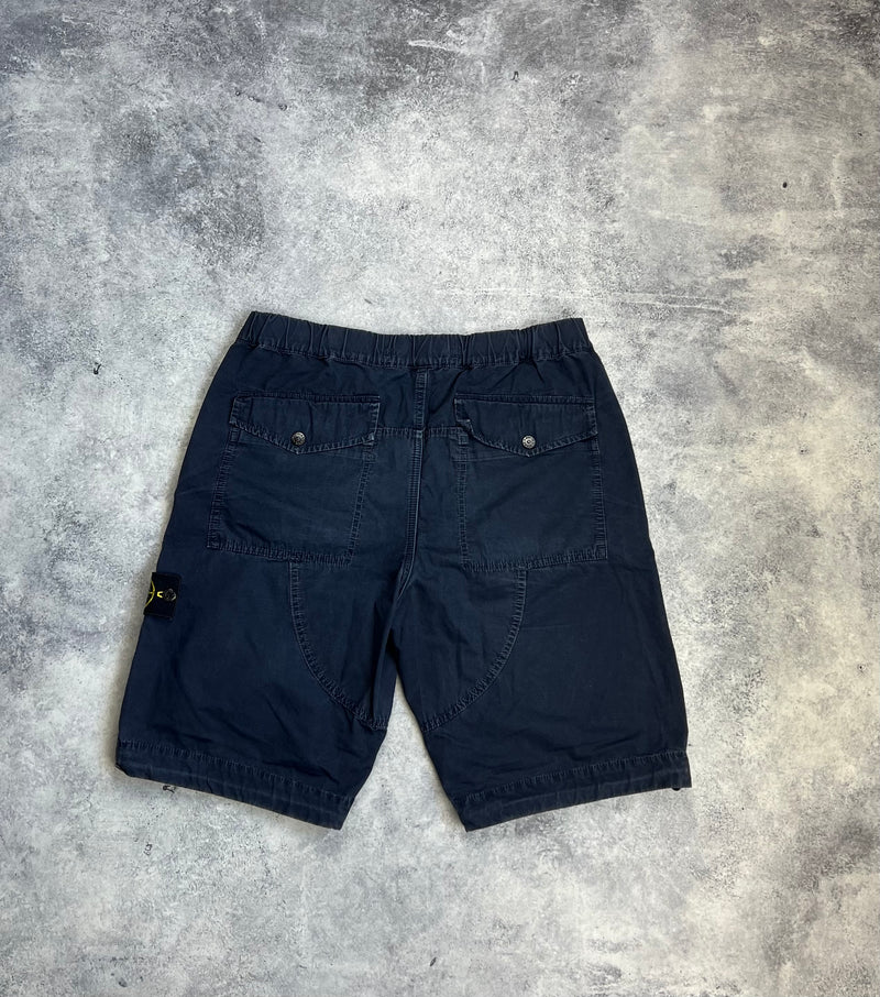 Stone island 2018 navy blue cargo shorts