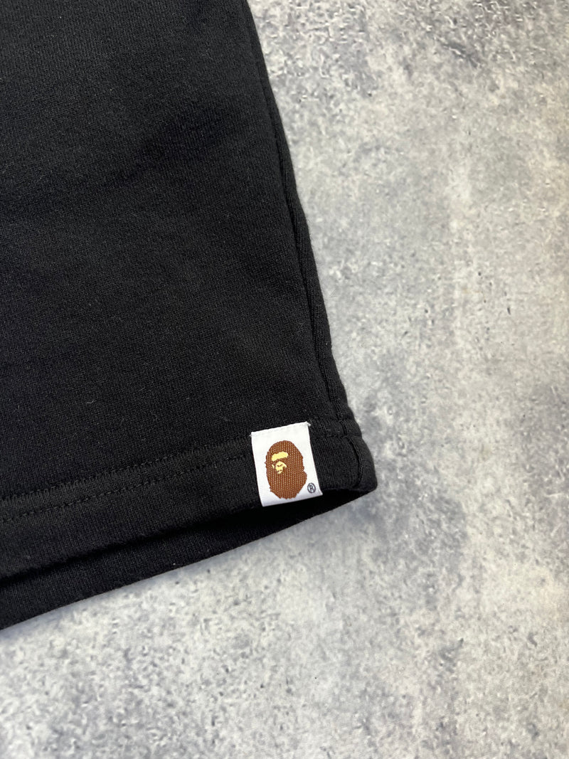 Bape black shark cotton shorts