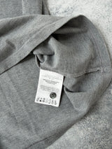 Moncler grey polo shirt with arm logo
