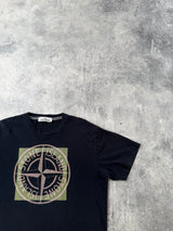 Stone island SS22 navy compass logo tee