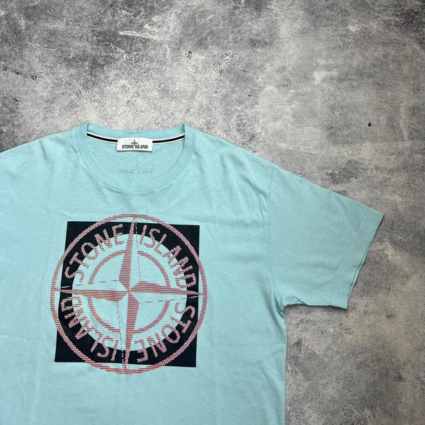 Stone island 2022 baby blue tee
