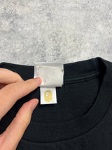 Bape black panda graphic tee