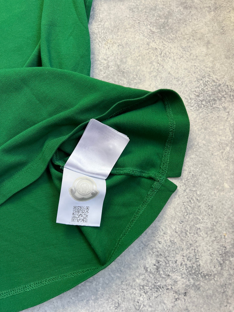 Moncler green polo shirt