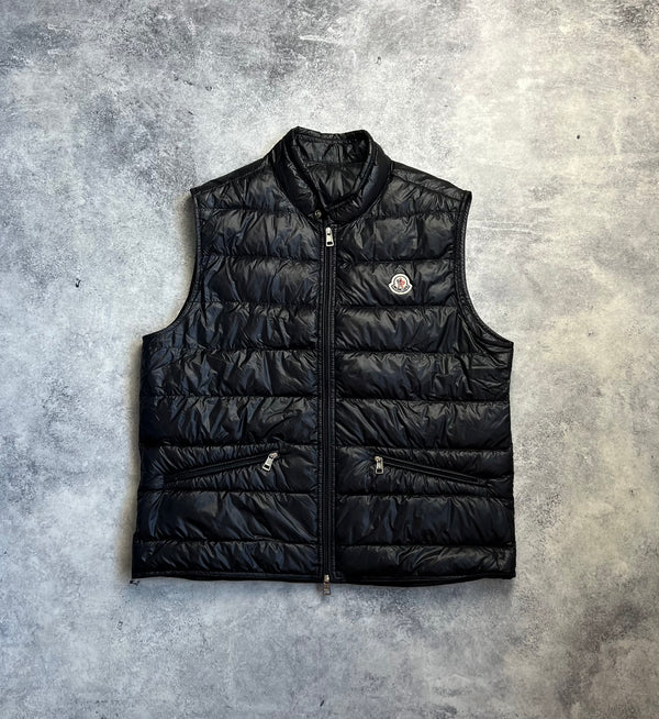 Moncler black GUI gilet