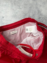 Moncler red swim shorts