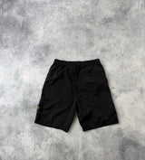 Stone island SS22 black nylon metal cargo shorts