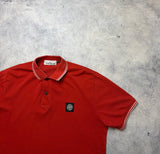 Stone island 2019 red polo shirt