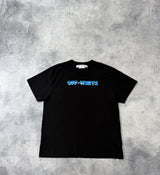 Off-white blue metal arrow black tee
