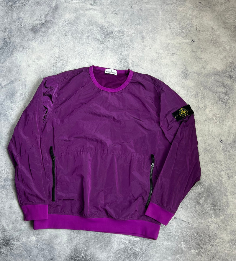 Stone island 2018 purple nylon jumper