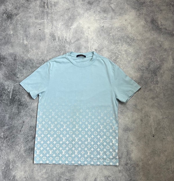 Louis Vuitton baby blue gradient tee