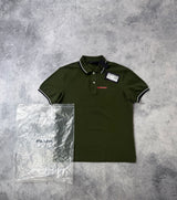 Prada khaki green polo shirt BNWT