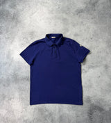 Moncler deep royal blue polo shirt
