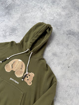Palm angels khaki kill the bear hoodie