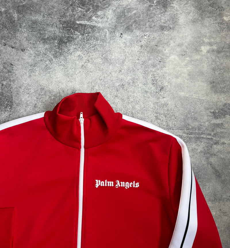 Palm angels red track jacket