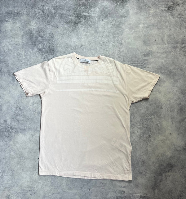 Stone island 2022 light pink graphic tee