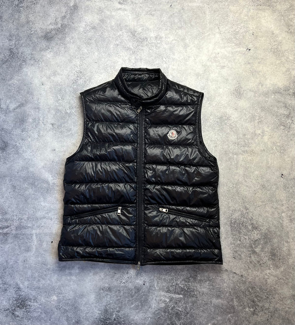 Moncler black GUI gilet