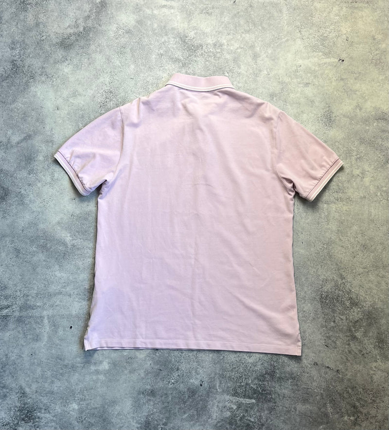 Stone island pink polo shirt