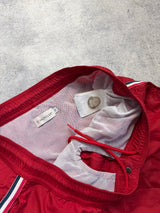 Moncler red swim shorts