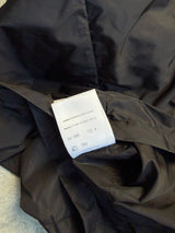 Moncler black nylon see giubbotto overshirt