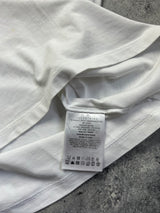 Moncler white stitch logo tee
