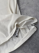 Stone island white polo shirt