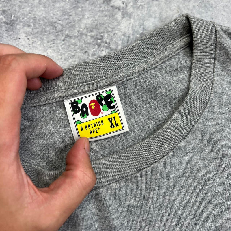 Bape grey shark tee