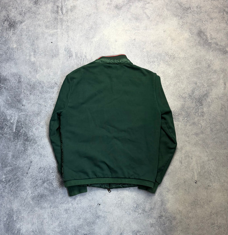 Moncler green tricot cardigan