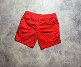 CP company red nylon swim shorts