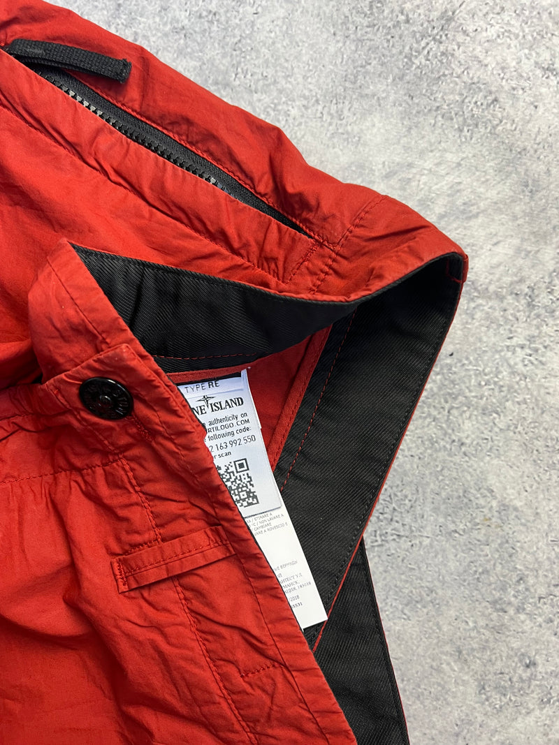 Stone island 2019 brick red cargo shorts