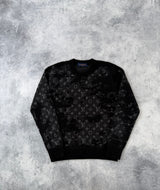 Louis Vuitton distressed monogram wool jumper