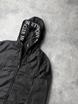 Moncler massereau nylon hooded black jacket