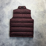 Dior burgundy down vest