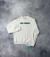 Off-white blue metal arrow white jumper