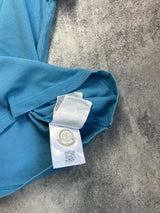 Moncler blue & white polo shirt