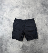 Stone island navy blue tela cargo shorts