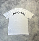 Palm angels white broken palm tree tee