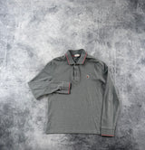 Moncler grey L/S polo shirt