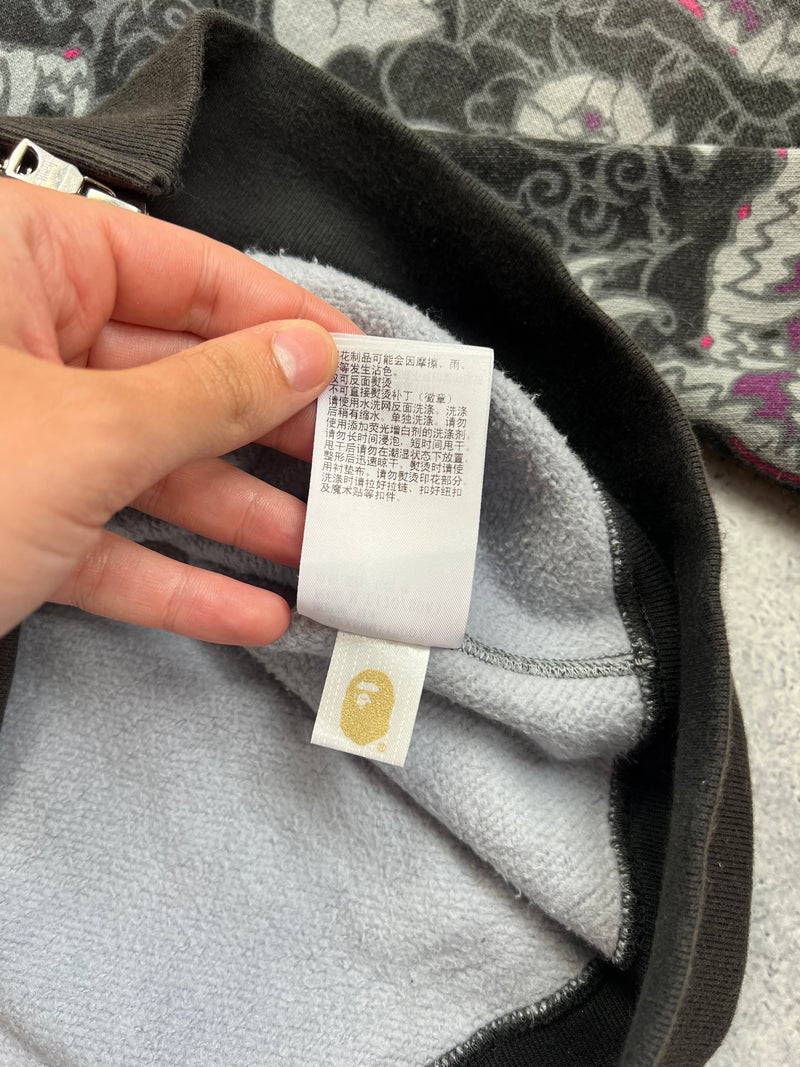 Bape Japanese tattoo camo shark full zip hoodie