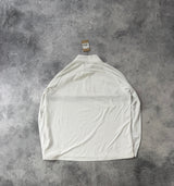 Nike dri-fit white 1/4 zip track top