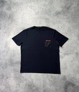 Prada navy nylon pocket tee