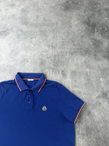 Moncler blue polo shirt