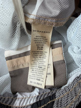 Burberry beige check swim shorts
