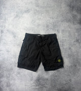 Stone island SS21 tela black cargo shorts