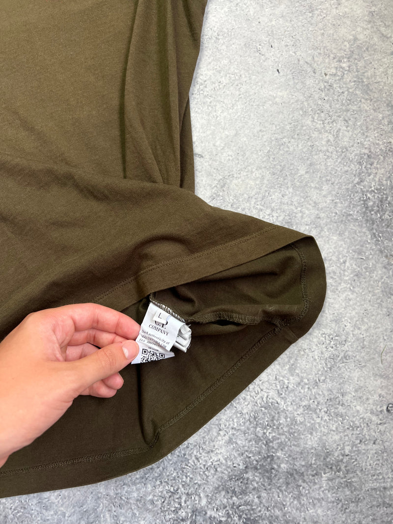 CP company khaki graphic tee